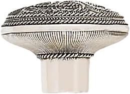 Assorted Knob, Decorated With Swarovski® Peridot Crystal, Burnished Silver 7155/36