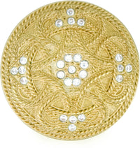 Assorted Knob, Decorated With Swarovski® Clear Crystal, Satin Gold 7155SG