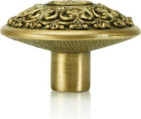 York Knob, Lt. Smoke & Lt. Colorado Topaz Museum Gold Finish 7156/9