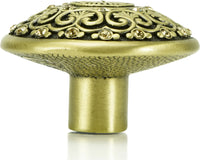York Knob, Lt. Colorado Topaz Crystal Burnish Brass Finish 7156BB