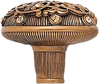 Knob, Lt. Colorado Topaz Crystal Museum Gold Finish 7158/9