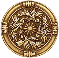 Edgar Berebi Geneve Knob In Florentine Gold Plate 7179FG