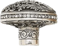 Glendale Court Knob, Lt. Colorado Topaz Crystal Museum Gold Finish 7655/1