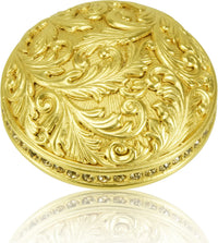 Glendale Court Knob, Lt. Colorado Topaz Crystal Satin Gold Finish 7655SG