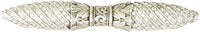 Fontainebleau 3'' cc Pull, Decorated With Swarovski® Clear Crystal, Matte Silver Finish 7671MS