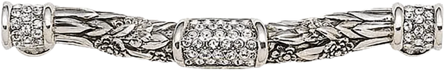 3-1/2'' cc Nantucket Pull, Clear Crystal Burnish Silver Finish 7695/16