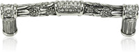 3-1/2'' cc Nantucket Pull, Clear Crystal Burnish Silver Finish 7695/16