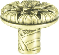 Key Largo Knob 1-1/8'', Burnish Brass 7704BB