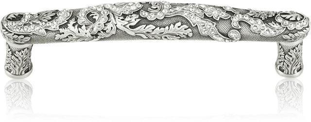 5'' cc Glendale Court Pull, Clear Crystal Matte Silver Finish 7715MS