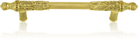 5'' cc Hampton Pull, Lt. Colorado, Lt. Smoke & Smoke Topaz Crystal Museum Gold Finish 7716/9