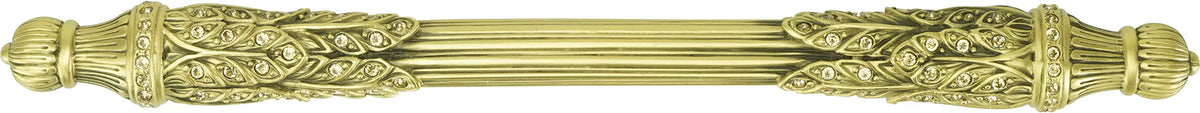 5'' cc Hampton Crystalized Pull, Lt. Colorado Topaz Crystal, Florentine Gold Finish 7716FG