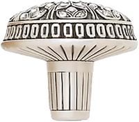 Hampton Knob, Decorated With Swarovski® Clear Crystal, Burnished Silver Finish 7722/16
