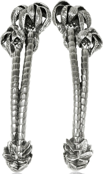 5'' cc Key Largo Pull, Right & Left Pair Burnish Silver Finish 7732/6X