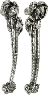 5'' cc Key Largo Pull, Right & Left Pair Burnish Silver Finish 7732/6X