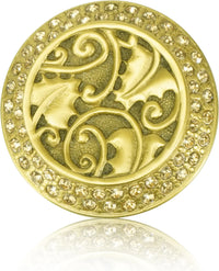 Rookwood Knob, Lt. Colorado Topaz Crystal Florentine Gold Finish 7741FG