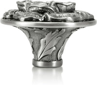 Floral View Knob, Clear Crystal Antique Nickel Finish 7743AN