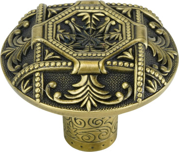 Edgar Berebi Portsmouth Knob In Burnished Brass Plate 7744BB
