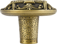 Edgar Berebi Portsmouth Knob In Burnished Brass Plate 7744BB