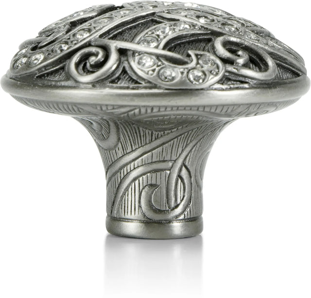 Belmont Knob, Clear Crystal Antique Nickel Finish 7924AN