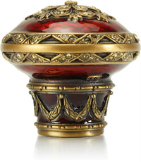 Newport Knob, Garnet W/ Lt. Colorado Crystal, Museum Gold Finish 7929/2