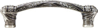 Fairfax 3-1/2'' cc Pull With Metallic Silver, Decorated With Swarovski® Clear Crystal, Burnished Silver 8132/16