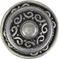 Edgar Berebi Americana Knob W/ Matching Back Plate In Artisan Pewter Finish 8156AP