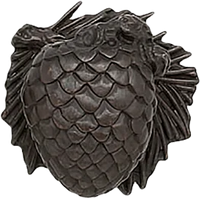 Edgar Berebi Arts & Craft Pinecone Knob In French Bronze Plate 8178FB