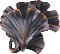 Edgar Berebi Arts & Craft Ginkgo Knob In Oil Rub Bronze Plate 8185-44X