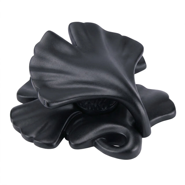 Arts & Craft Ginkgo Knob Black Tie 8185-4X