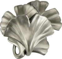 Edgar Berebi Arts & Craft Ginkgo Knob In Antique Nickel Plate 8185ANX
