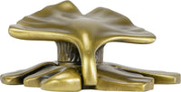 Edgar Berebi Arts & Craft Ginkgo Knob In Burnished Brass Plate 8185BBX