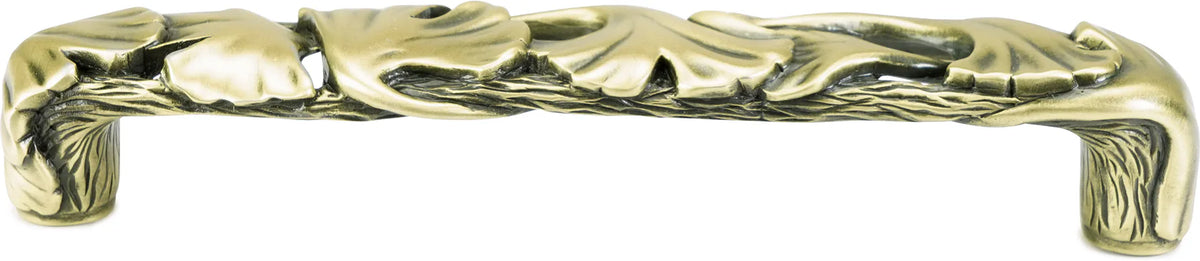 Arts & Craft Ginkgo Pull 5'' cc, Burnish Brass 8187BB