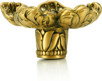 Floral Knob, Lt. Colorado, Lt. Smoke & Smoke Crystal Museum Gold Finish 8188/9