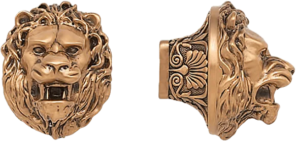 Lion In Winter Knob Museum Gold Finish 8196/1