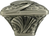 Edgar Berebi Arts & Craft Ginkgo Knob In Burnished Pewter Plate 8213BP