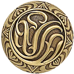 Edgar Berebi Assorted Knob In Burnished Brass Plate 8241BB