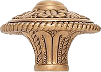 Edgar Berebi Americana Knob W/ Back Plate In Museum Gold Plate 8244-1