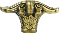 Edgar Berebi Federal Shell Knob In Burnished Brass Plate 8245BB