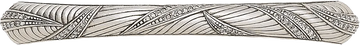 5'' cc Chandler Leaf Pull With Clear Crystal Burnish Silver Finish 8277/16