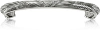 5'' cc Chandler Leaf Pull With Clear Crystal Burnish Silver Finish 8277/16