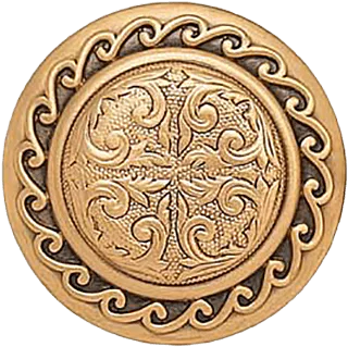 Americana Knob, Museum Gold Finish 8295-1