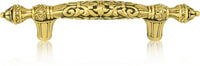 3'' cc Belleview Pull, Lt. Smoke Topaz Crystal Museum Gold Finish 8306/9