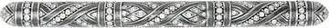 6'' cc Fairfax Pull W/ Topaz, Lt. Peach & Silk Crystal, Burnish Silver Finish 8331/16
