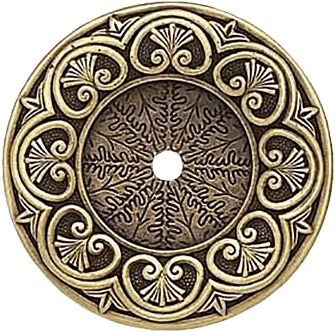 York Back Plate, Burnished Brass Finish 8353BB