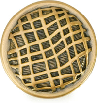 Linen Weave Knob, Museum Gold 8372/1