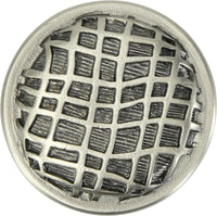 Edgar Berebi Linen Weave Knob In Antique Nickel Plate 8372AN
