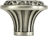 Edgar Berebi Linen Weave Knob In Antique Nickel Plate 8372AN