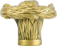 Edgar Berebi Arts & Craft Oak Park Knob In Florentine Gold Plate 8404FG