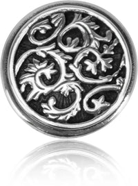 Glendale Court Knob Burnish Silver Finish 8420/6
