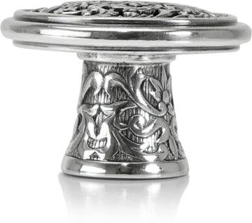 Glendale Court Knob Burnish Silver Finish 8457/6